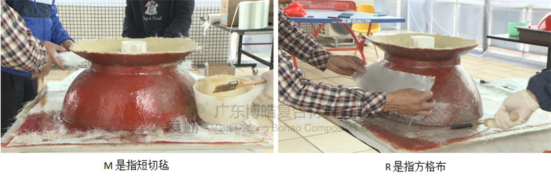 玻璃鋼模具增強層制作:RM法